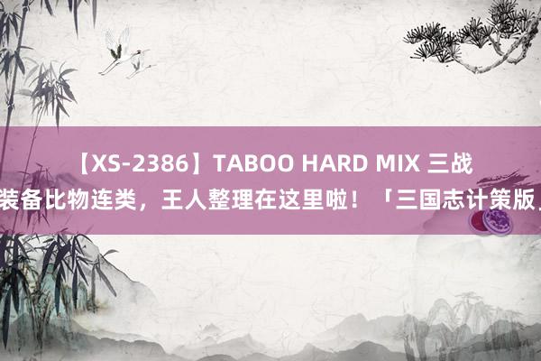 【XS-2386】TABOO HARD MIX 三战装备比物连类，王人整理在这里啦！「三国志计策版」