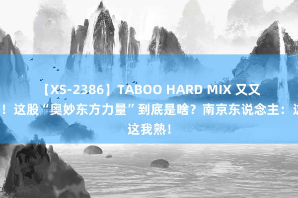 【XS-2386】TABOO HARD MIX 又又又火了！这股“奥妙东方力量”到底是啥？南京东说念主：这我熟！