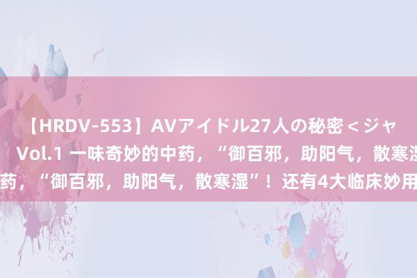 【HRDV-553】AVアイドル27人の秘密＜ジャンル別SEX＞4時間！！ Vol.1 一味奇妙的中药，“御百邪，助阳气，散寒湿”！还有4大临床妙用