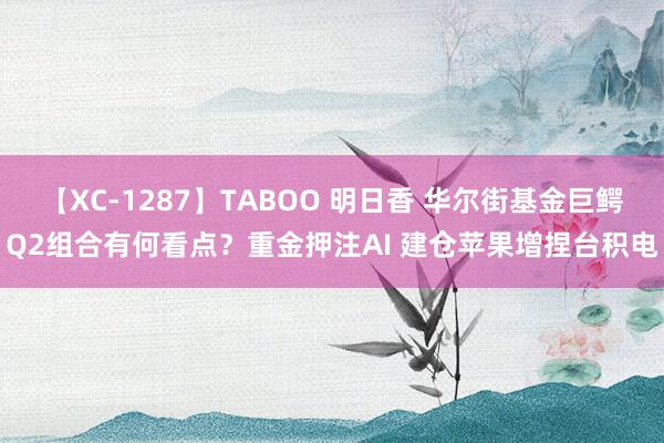 【XC-1287】TABOO 明日香 华尔街基金巨鳄Q2组合有何看点？重金押注AI 建仓苹果增捏台积电